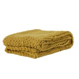 HEAVY KNITTED BLANKET OKKER - BLANKETS